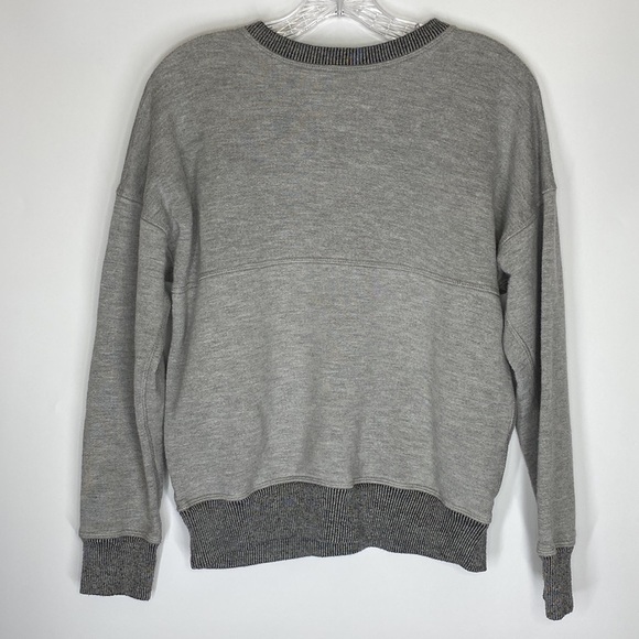 Spirit Jersey UW Eau Claire Bluegolds Reversible Gray Crew Sweatshirt Medium - Picture 4 of 6